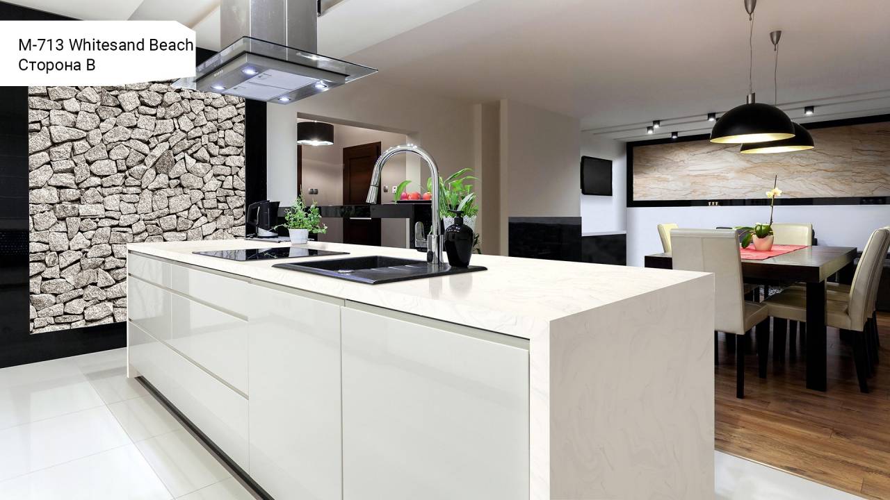 Акриловый камень M 713 B Whitesand Beach из коллекции Marble